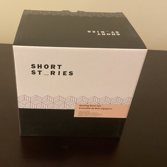 Short Stories Ceramic 3pc Nesting Bowl Set BNIB - Picture 3 of 3